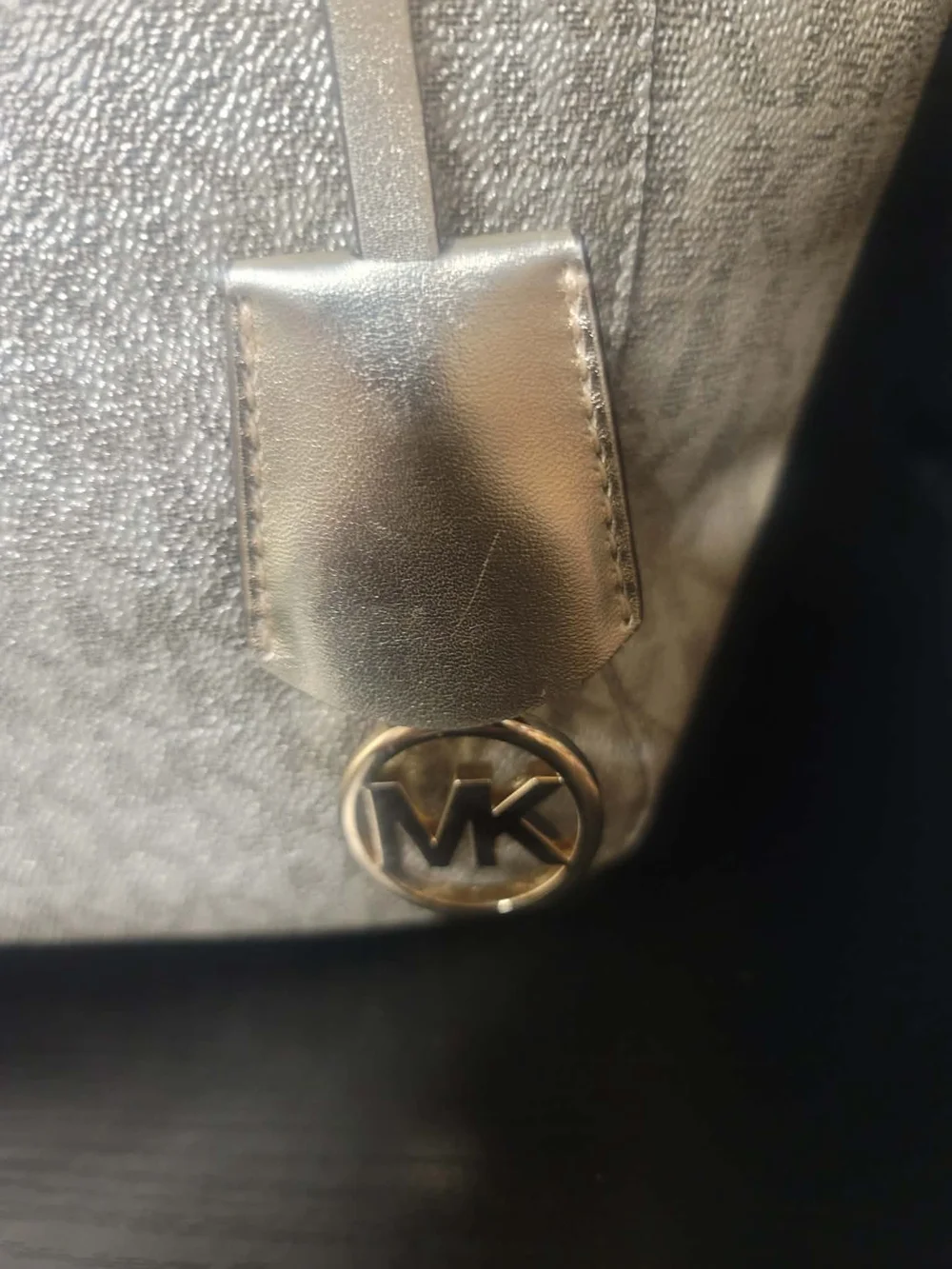 Michael Kors Gold Tote Bag with Chain Handles